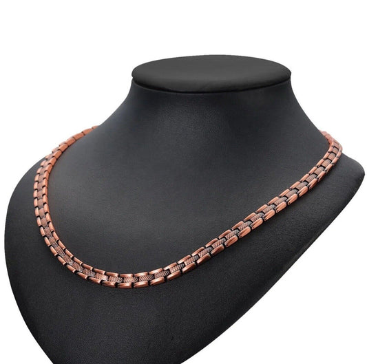 Pure Copper 99.9% Magnetic Necklace with 62 Neodymium Magnets Gift Boxed